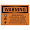 Signmission OSHA Wear Goggles Face Shield Rubber Gloves Acid 10in X 7in Rigid Plastic, 10" W, 7" H, Landscape OS-WS-P-710-L-12918 - alternate 1